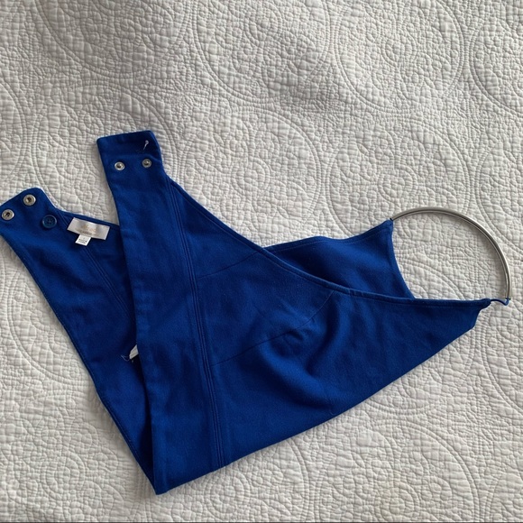 Aritzia Wilfred Blue Open Back Halter Top - Picture 9 of 10